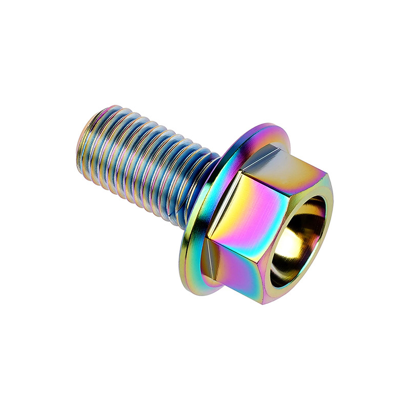 Titanium Flanged Concave Hex Head Bolt Head Flange 02