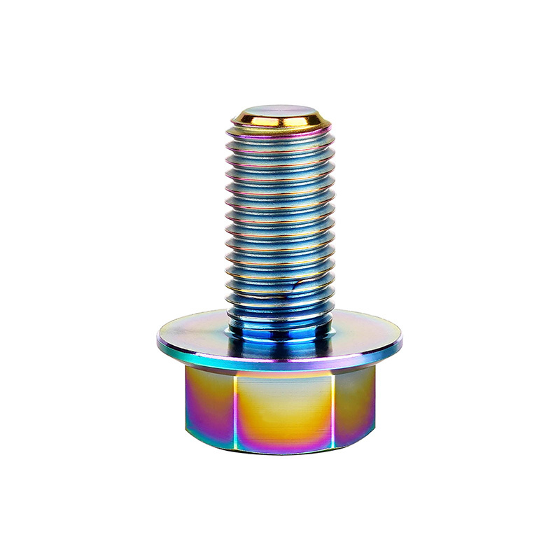 Titanium Flanged Concave Hex Head Bolt Head Side 04