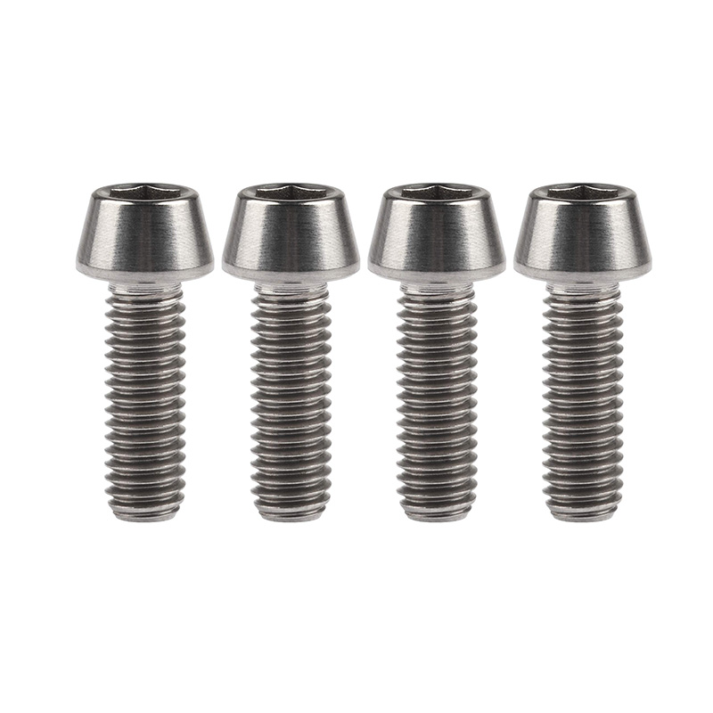 Grade 5 Titanium Tapered Head Bolt for Motorcycles & Bicycles