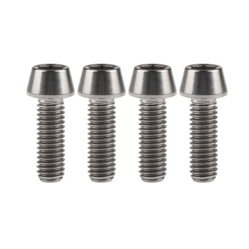 Grade 5 Titanium Tapered Head Bolt for Motorcycles & Bicycles