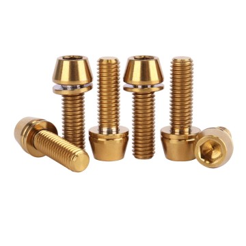 Titanium Tapered Head Bolt with Washer for Panels and Trim