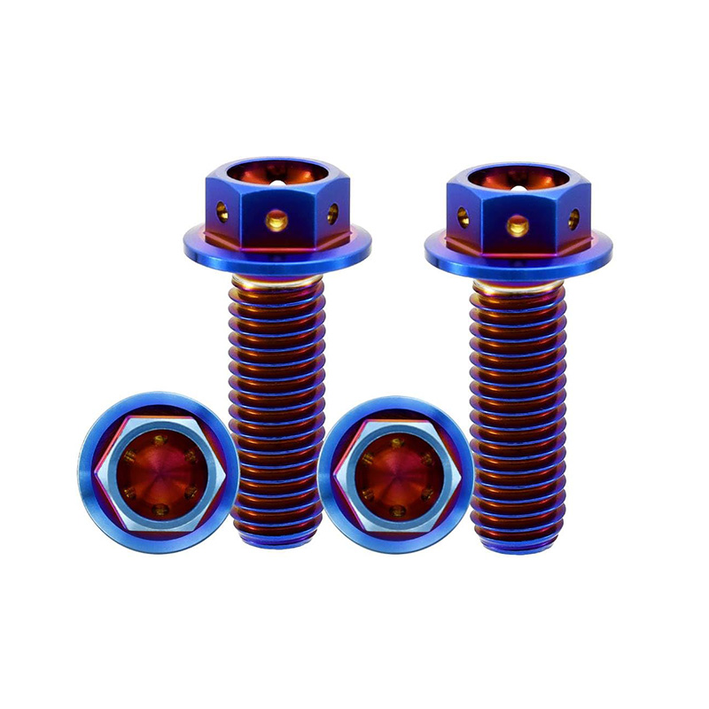 Race Spec Titanium Hex Flange Bolt for Motorcycle Racing