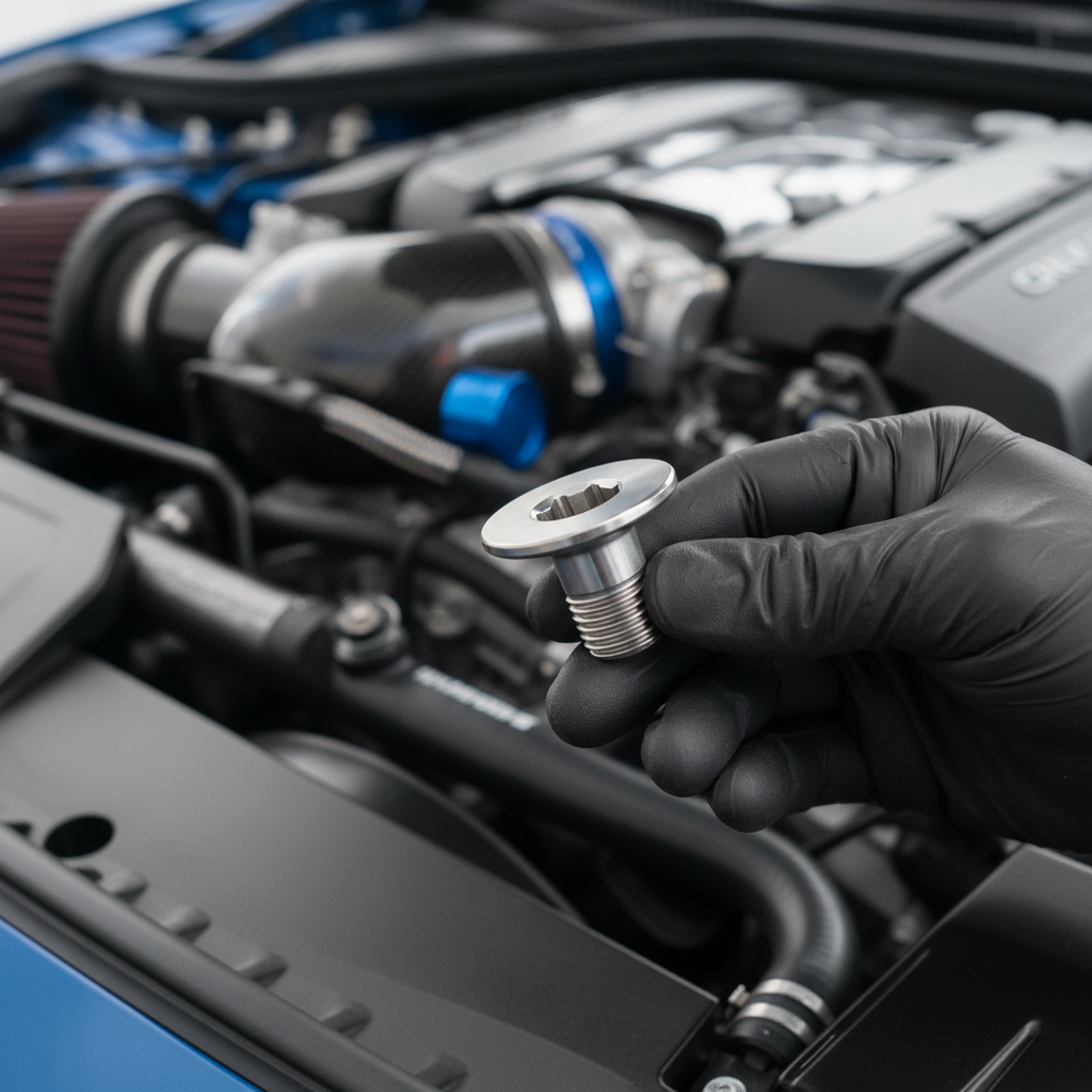 Titanium Flat Head Bolt For Automotive Performance Tuning