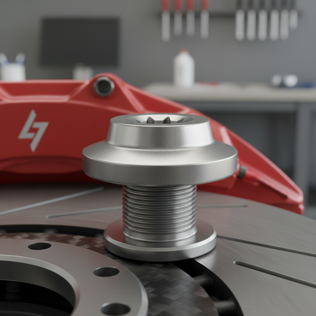 Titanium Wide Head Bolt For Performance Brake Systems