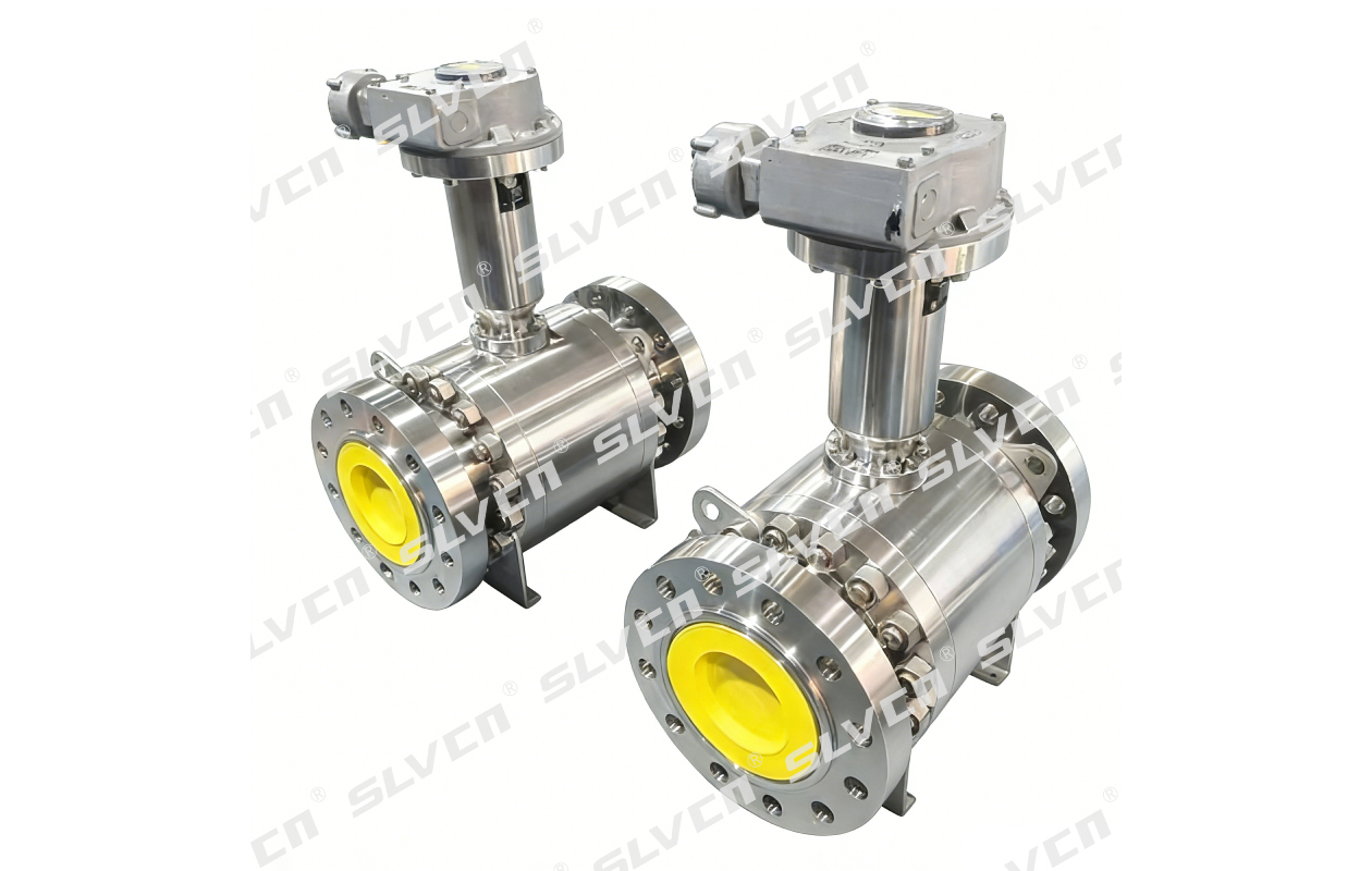 Injap Bola Trunnion Tempa Kriogenik