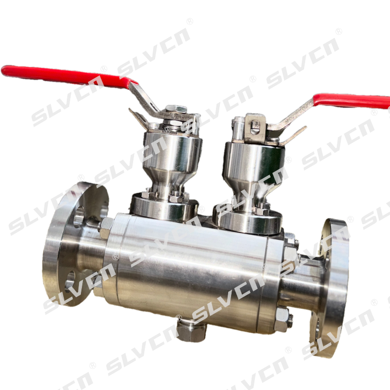 Stainless Steel Twin Ball DBB Valve with Dual Manual Handles