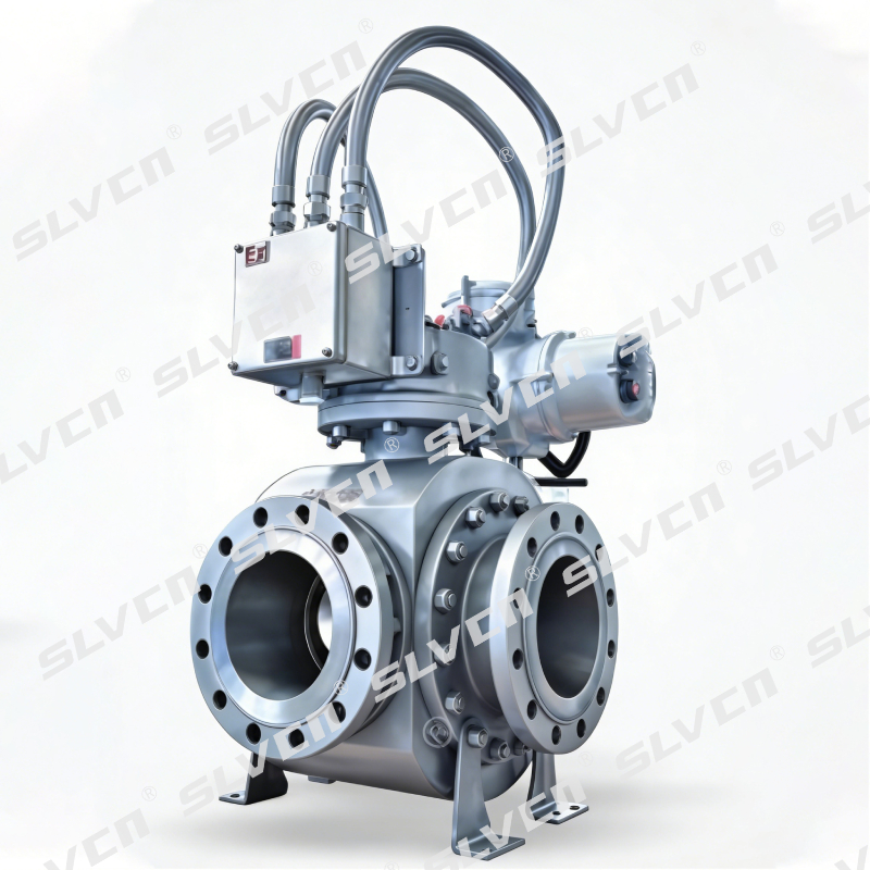 300LB Electric Top Entry DBB Ball Valve with Precise Valve Positioning