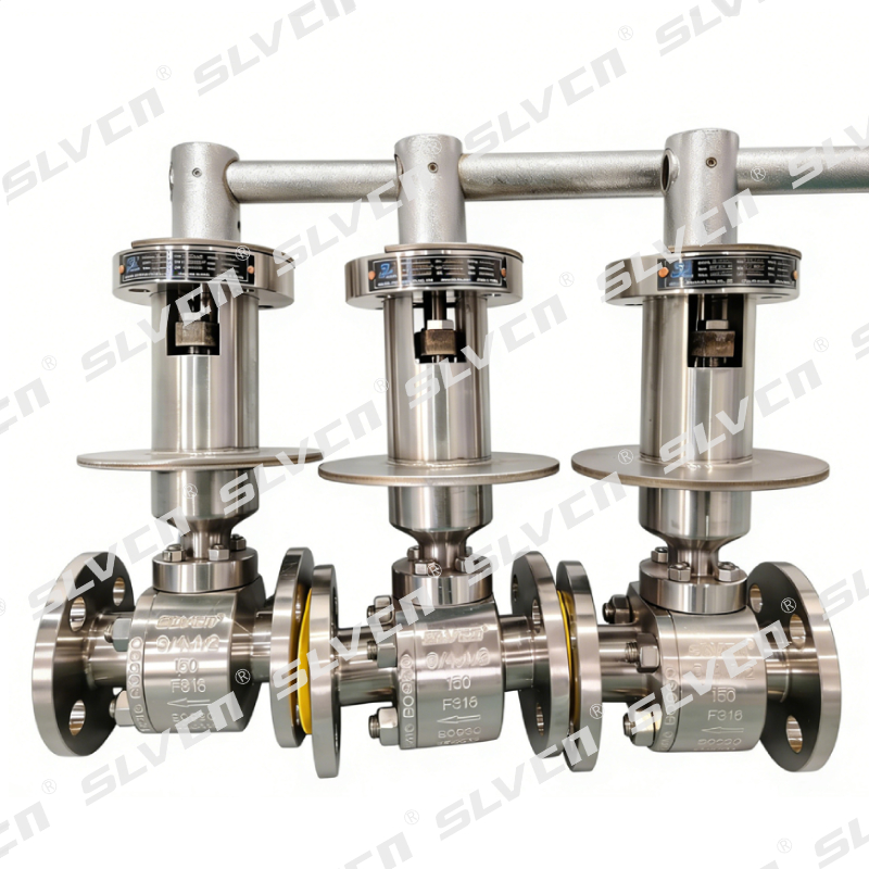 Cryogenic Reduce Port Floating Ball Valve with Locking Device
