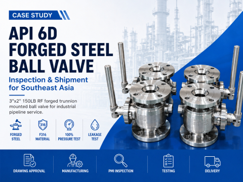 Case Study: API 6D Forged Steel 3"x2" 150LB Trunnion Moun...