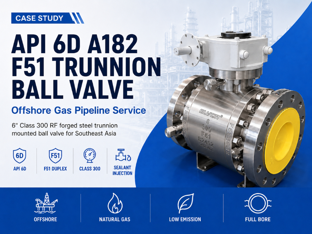 Case Study: 6" Class 300 API 6D A182 F51 Forged Steel Tru...