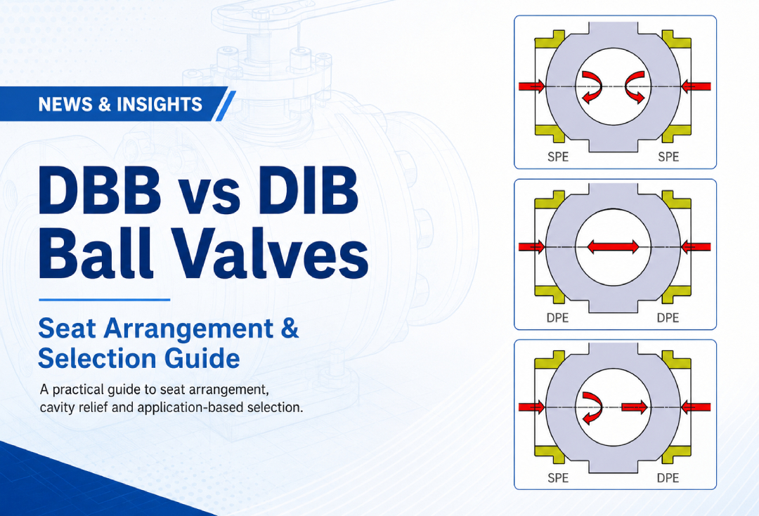 שסתומי כדור DBB לעומת DIB: מדריך סידור ובחירת מושבים