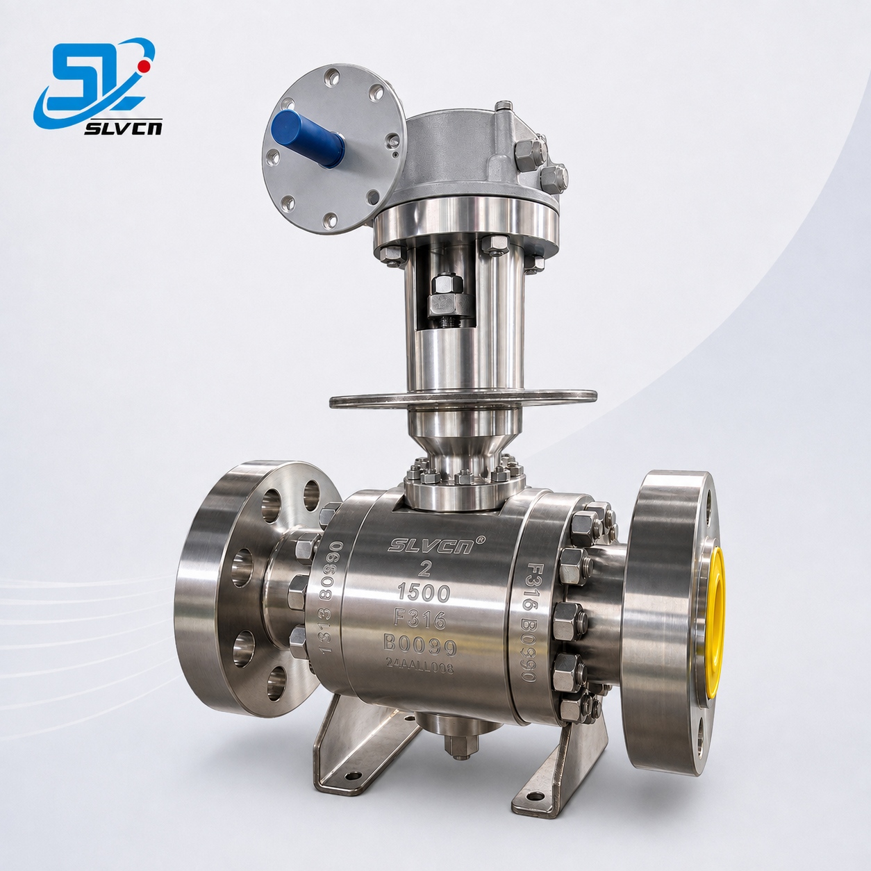 ASME Klas 1500 Kriogeniese Trunnion-gemonteerde kogelklep met RTJ-flense