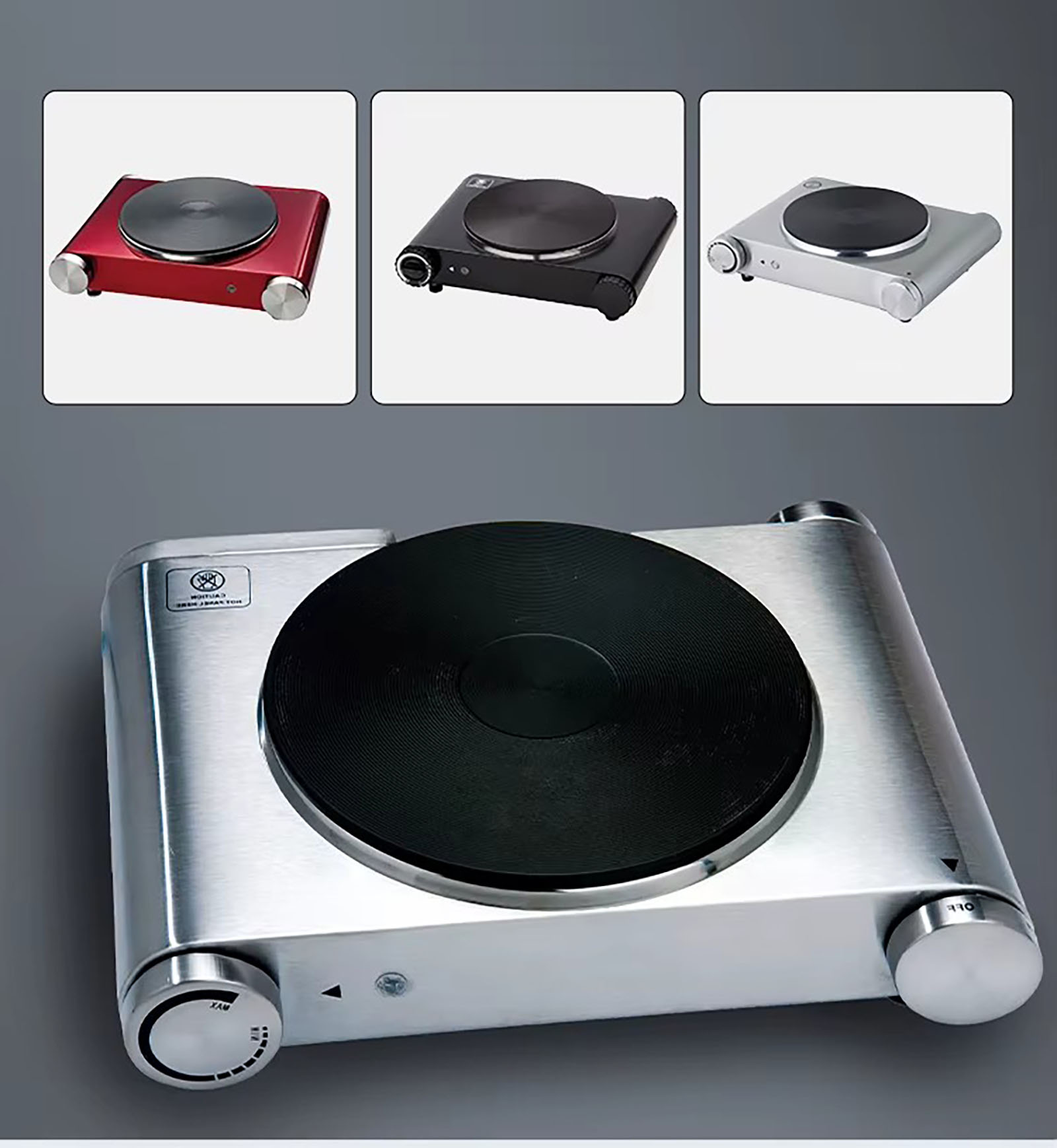 Stainless Steel Dual Zone Electric Hob ES-3101 (2)