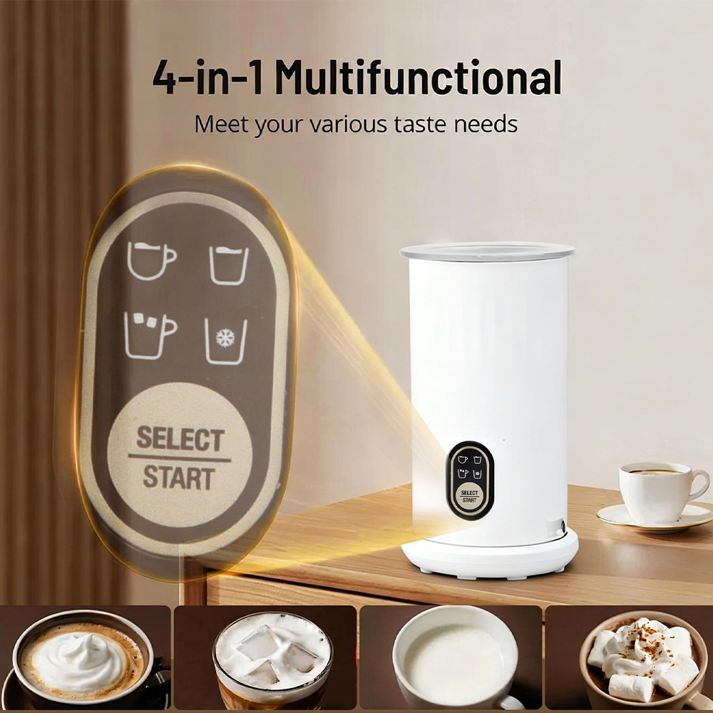 Newest Style 4 in 1 Milk Foam Machine Household Multi-Function Hot Chocolate Latte Cappuccino Milk Frother |MF-08