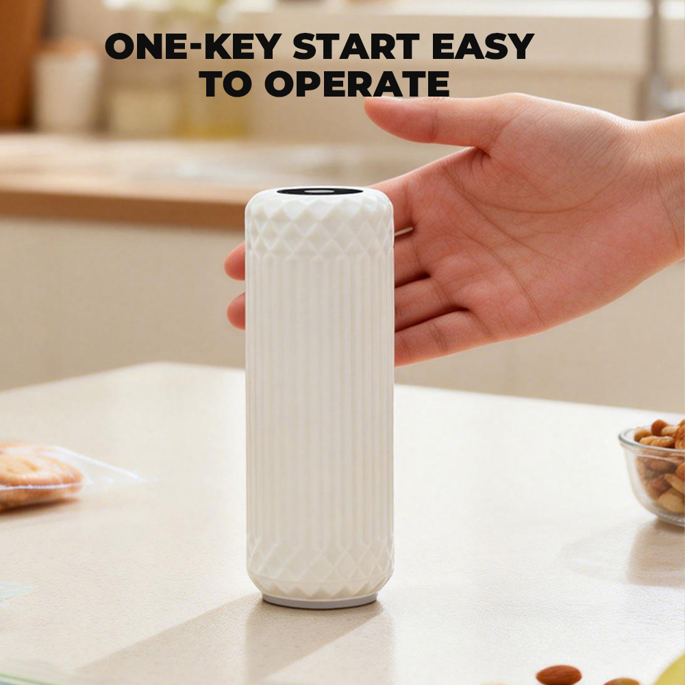 Rechargeable Handheld Vacuum Sealer Pump | USB-C Portable Food Vacuum Sealer | For Vacuum Bags & Containers|Model H3
