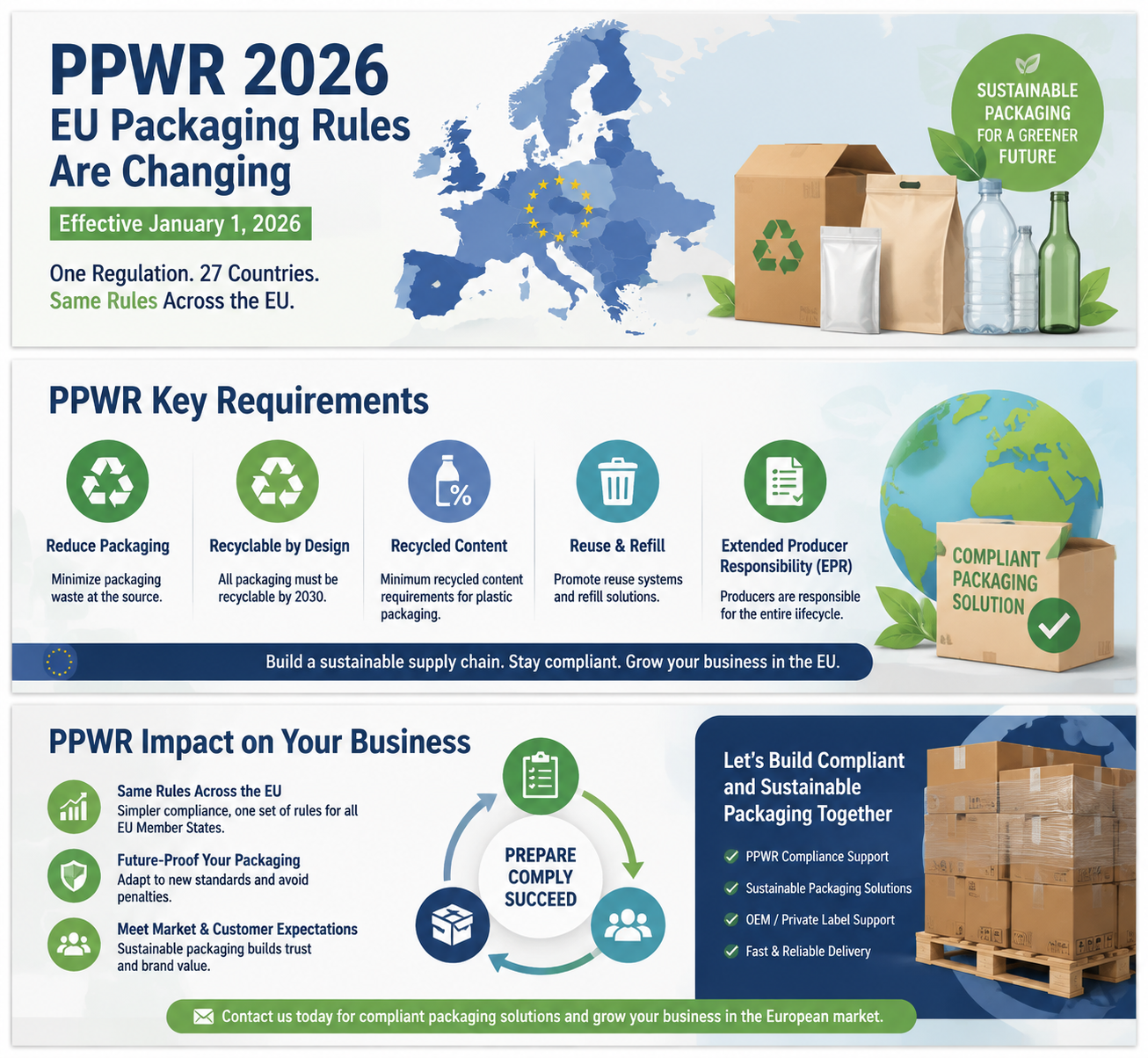 EU PPWR Packaging Regulation 2026: What Kitchen Appliance Exporters and Importers Need to Know