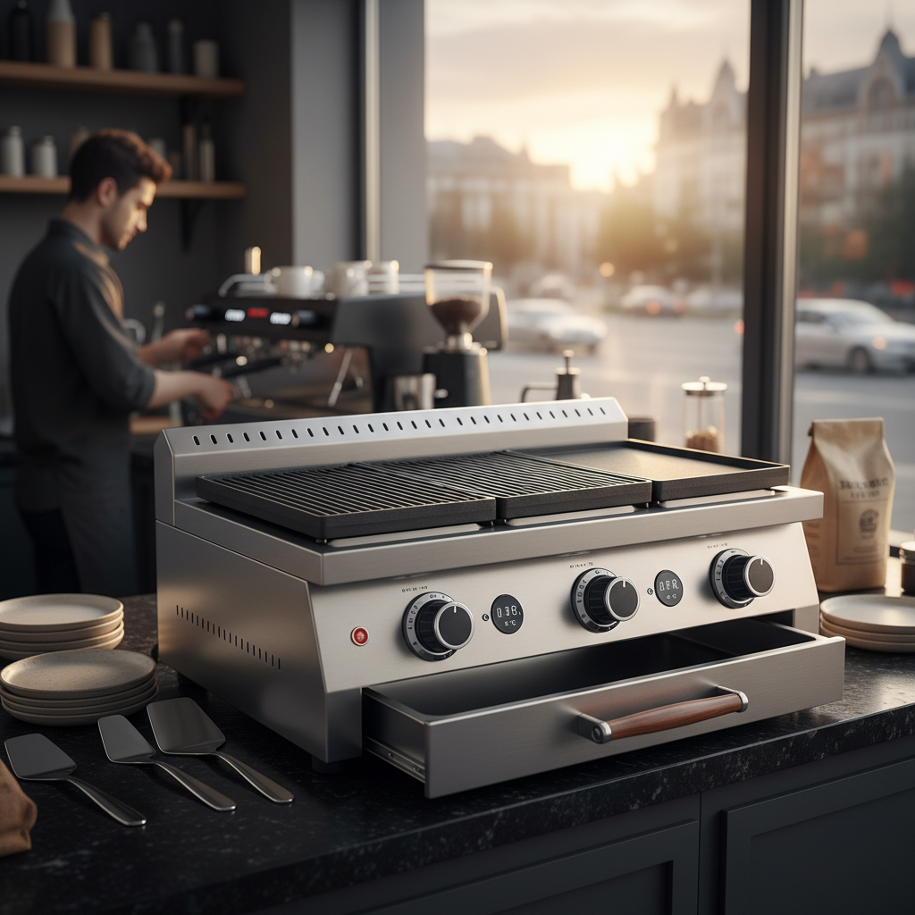 Electric Grill For Professional Coffee Shops