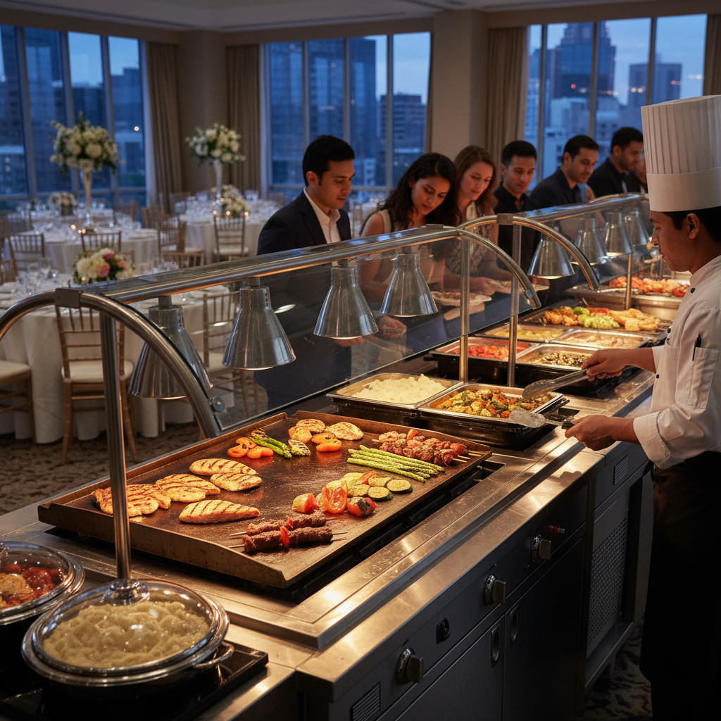 Electric Grill For Catering And Buffet Services