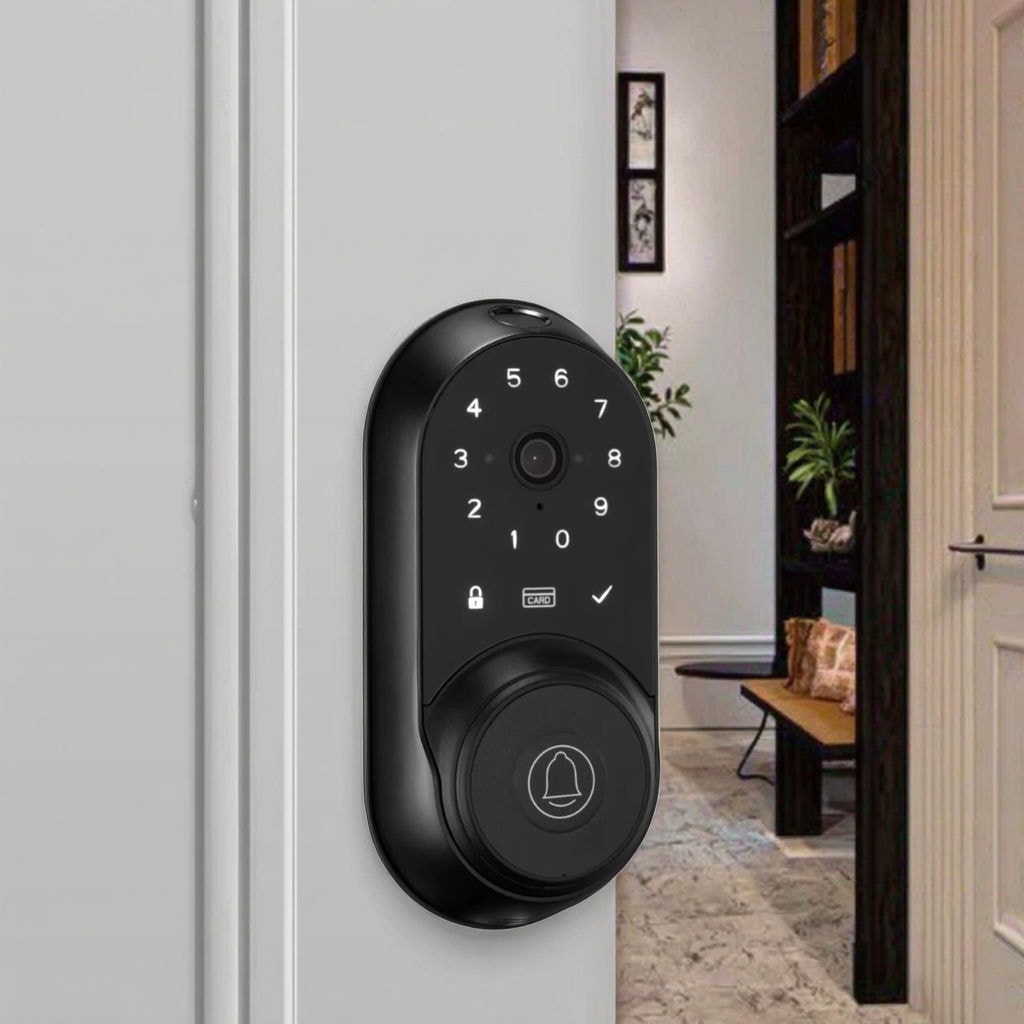 带视频门铃的 WIFI 智能门锁,支持 Google Home、Alexa 和涂鸦智能 FM880 (2).jpg