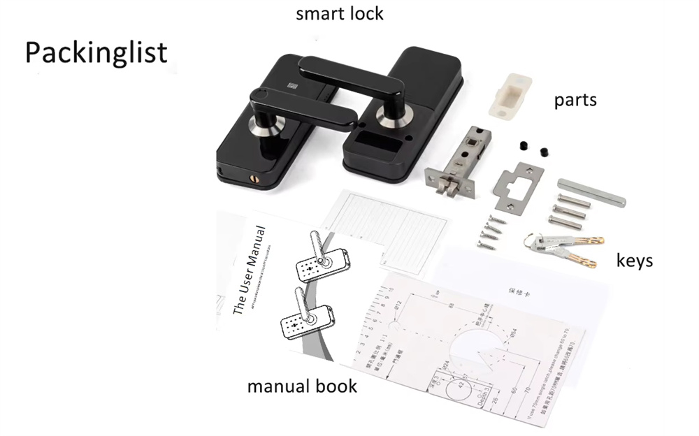 WIFI Smart Deadbolt Lock with Video Doorbell supports google home alexa tuya FM880 detial (1)