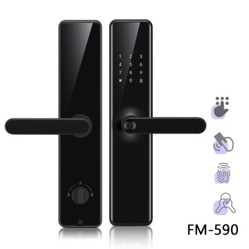 Smart Door Lock with Fingerprint and Voice Control FM590