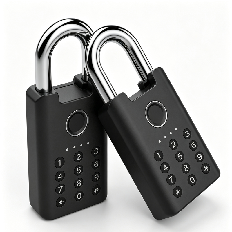Heavy Duty Fingerprint Smart Padlock with Password Keypad IP65 Waterproof FMP005