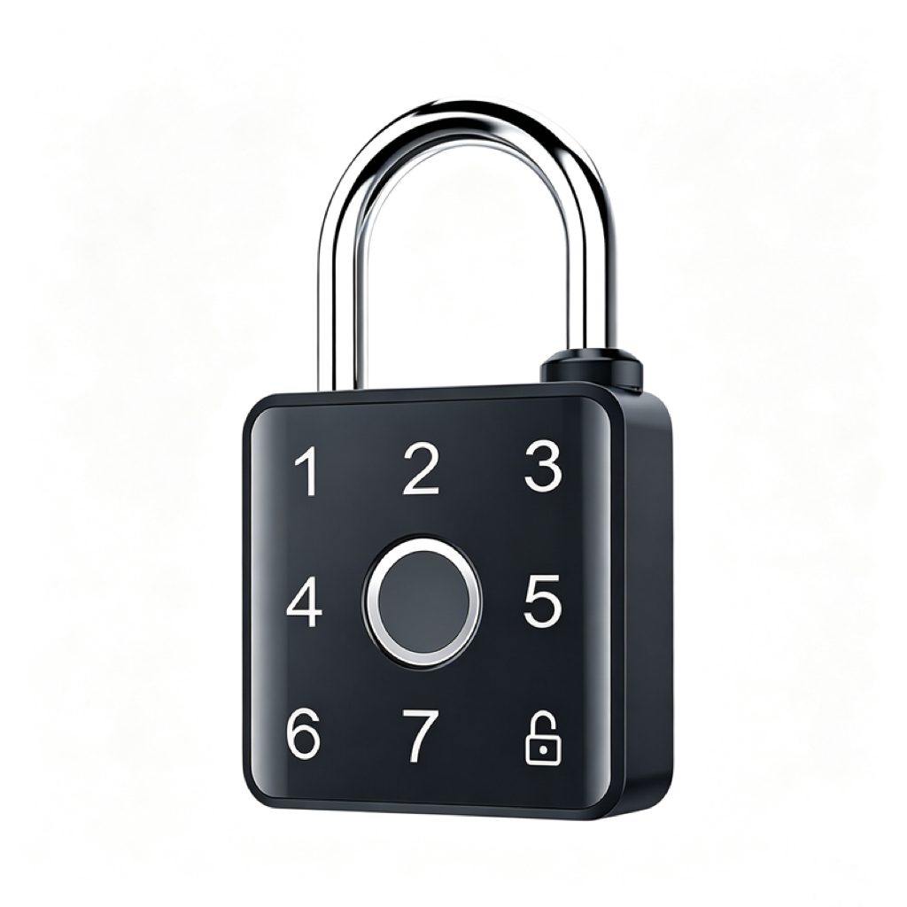 Multi-Access Fingerprint Padlock with Keypad, App Control & IP65 Waterproof FMP006