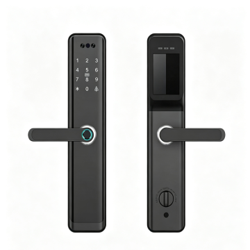 Smart Lever Lock with Fingerprint Facial Recognition and Video Doorbell Tuya WiFi TTlock FM-128