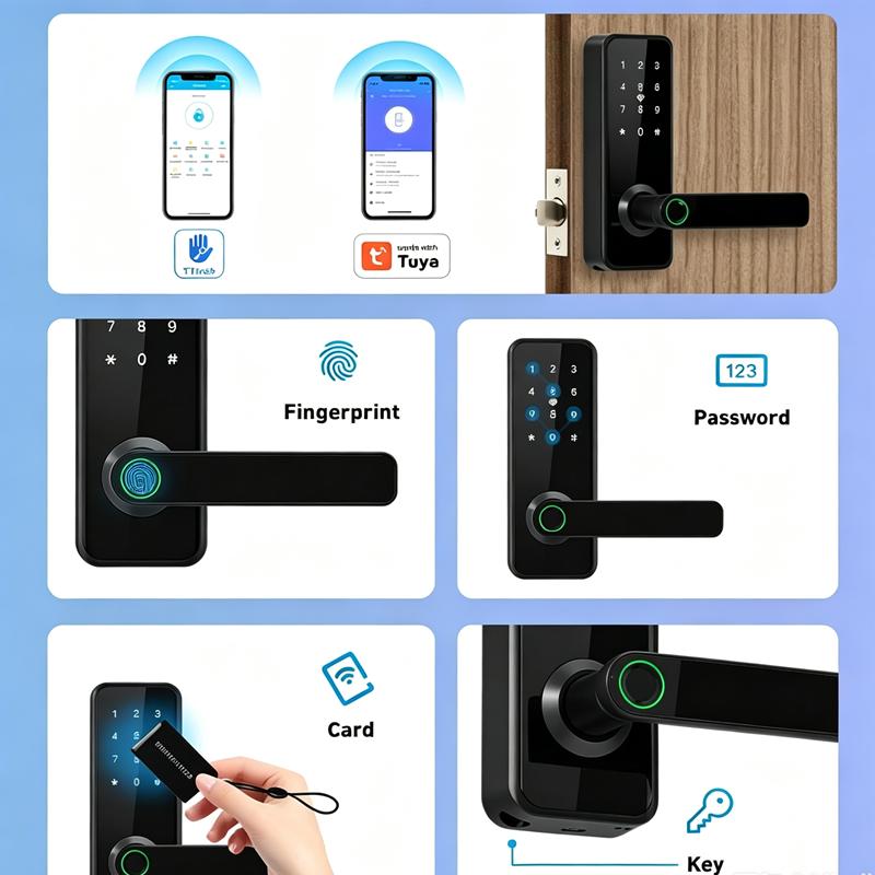 ล็อคประตูอัจฉริยะระบบจดจำใบหน้า พร้อมกริ่งประตูวิดีโอ 2MP และกันน้ำระดับ IP66 รุ่น Tuya WiFi FM-Z86