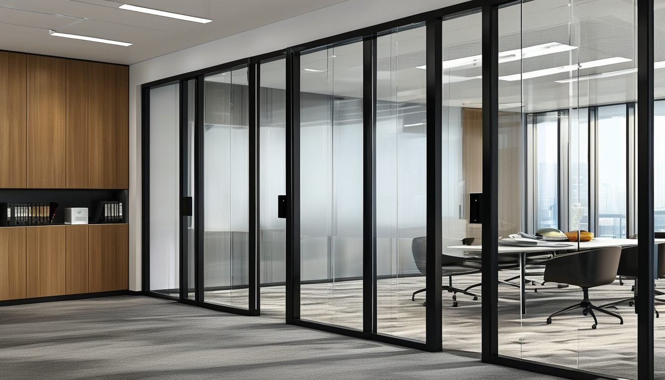 Number Padlock For Modern Corporate Office Partitions And Meeting Rooms