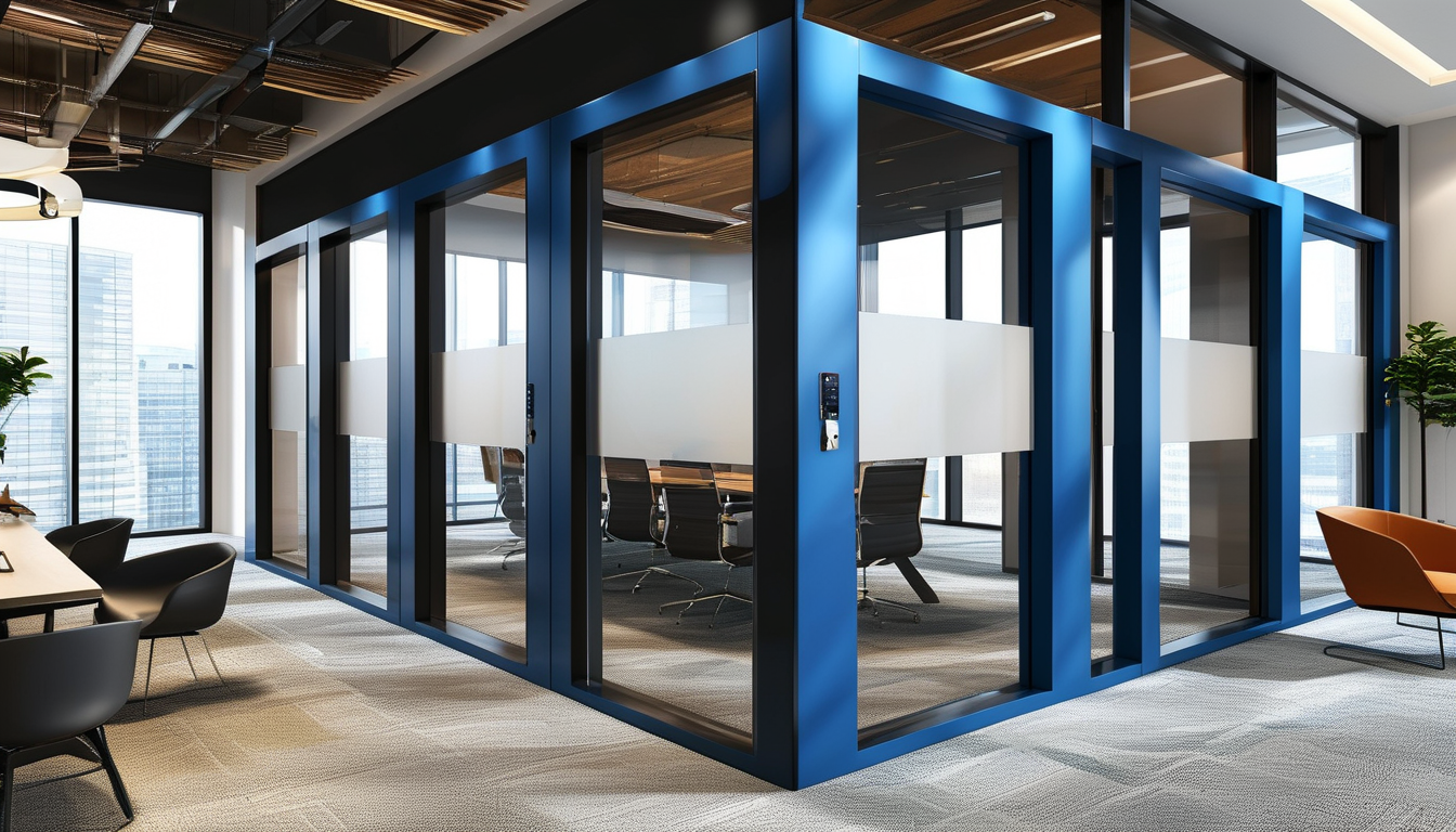 Bluetooth Lock For Modern Corporate Office Partitions And Meeting Rooms
