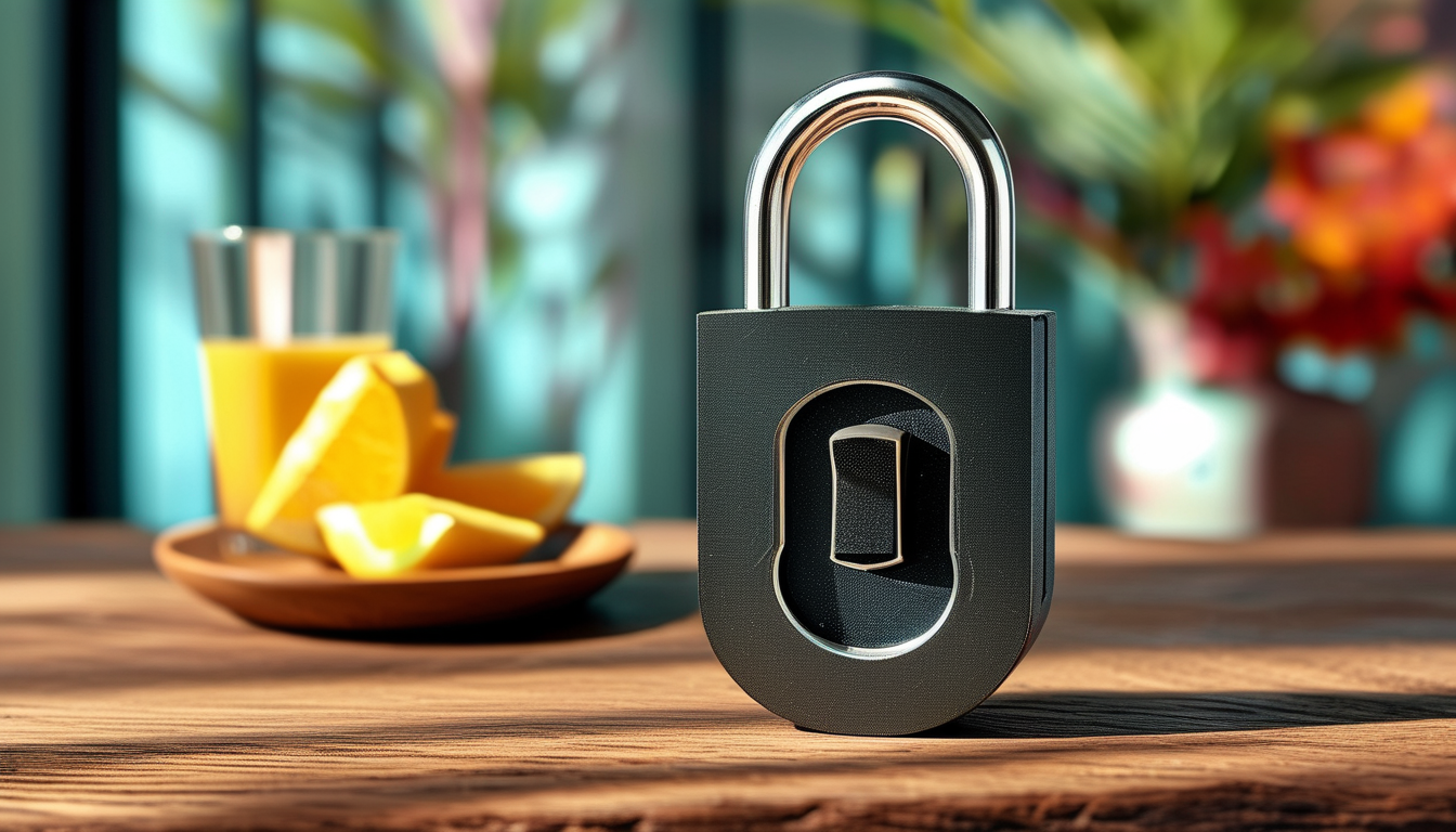 Fingerprint Padlock For Decentralized Vacation Rental And Airbnb Property Management