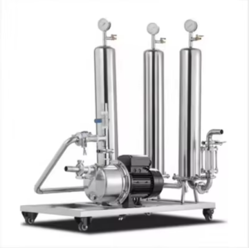 Portable Trolley Filtration System with Two or Three Stage Filters Liquid Filter Housing for Liquid Filtration