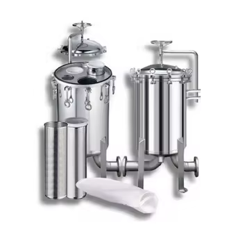 Food Grade Bag Filter Housing Stainless Steel 316L with Sanitary Grade Flange Connector for Oil Milk Tea Filtration