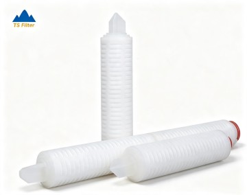0.1 micron 10 inch Nylon Pleated Filter for Final Filtration of Solvents
