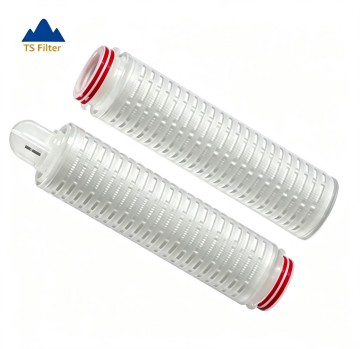 Low Pressure Drop Nylon 66 Pleated Membrane Filter Cartridge for Terminal Filtration in Electronics