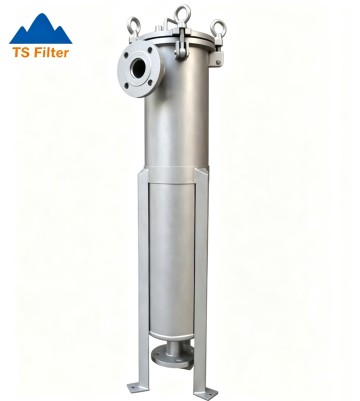 OEM Wholesale #2 Single Bag Filter Housing with Thread Inlet/Outlet for High Viscosity Liquid Filtration