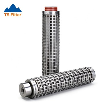 Heat Resistant SUS304 Stainless Steel Mesh Pleated Filter Cartridge for Primary Clarification for Food and Beverage