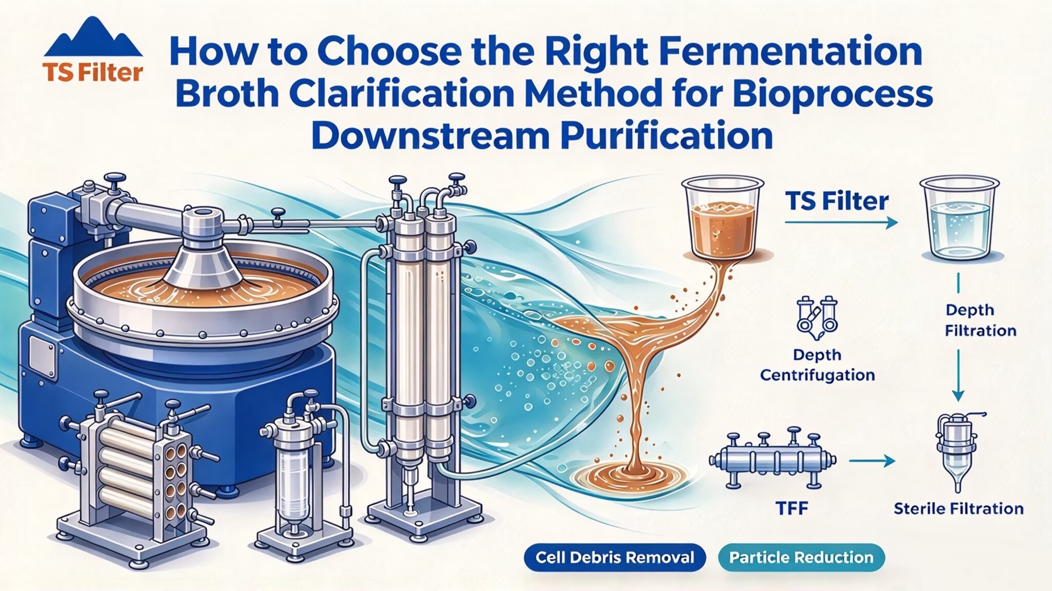 How to Choose the Right Fermentation Broth Clarification Method for Bioprocess Downstream Purification