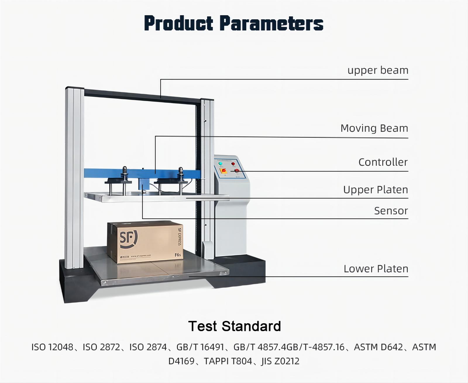 Carton compressive strength tester accurately measured (8)3t1