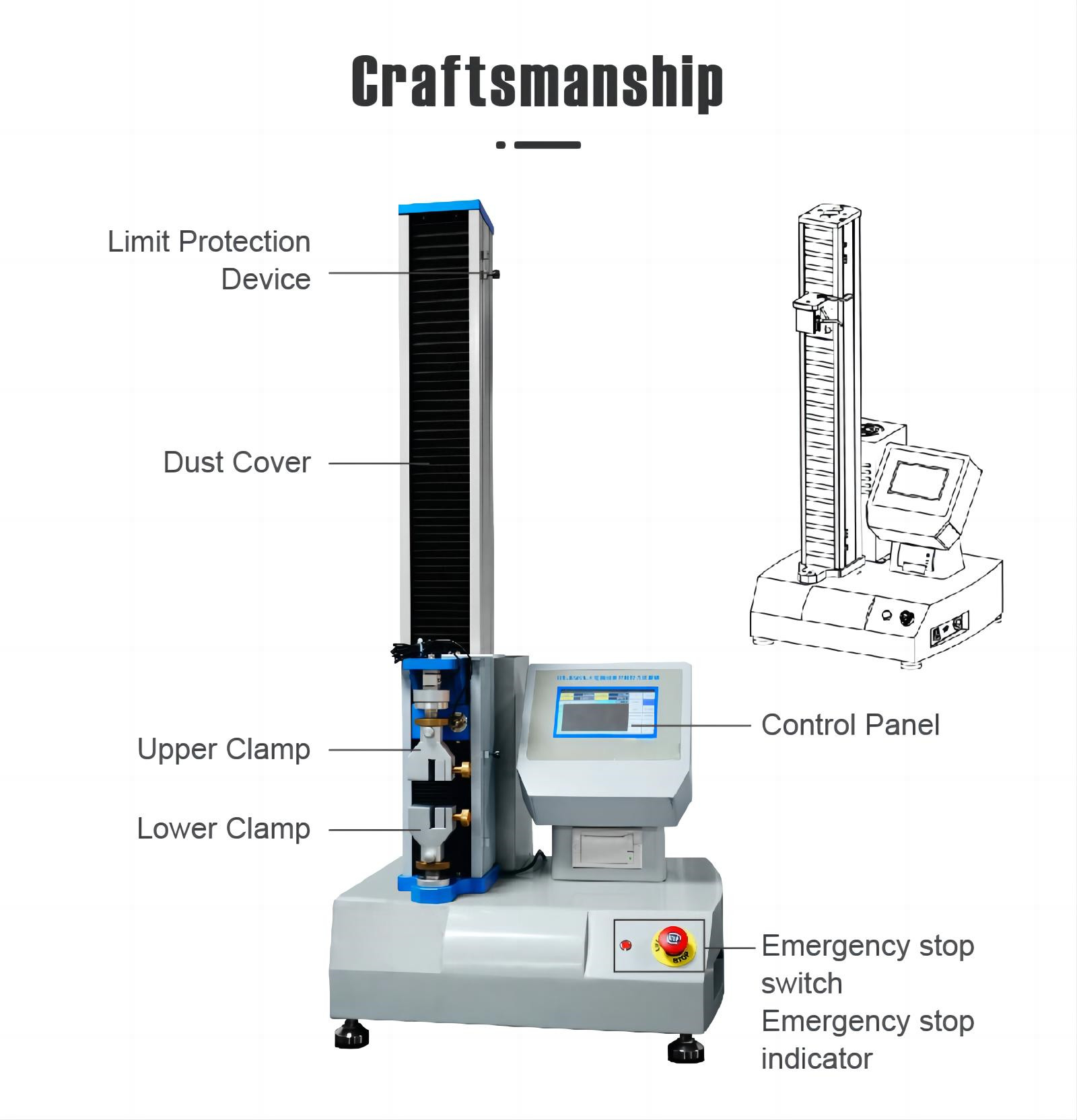 Mechanical Rubber Material Tensile Compression Test Equipment (4)78l