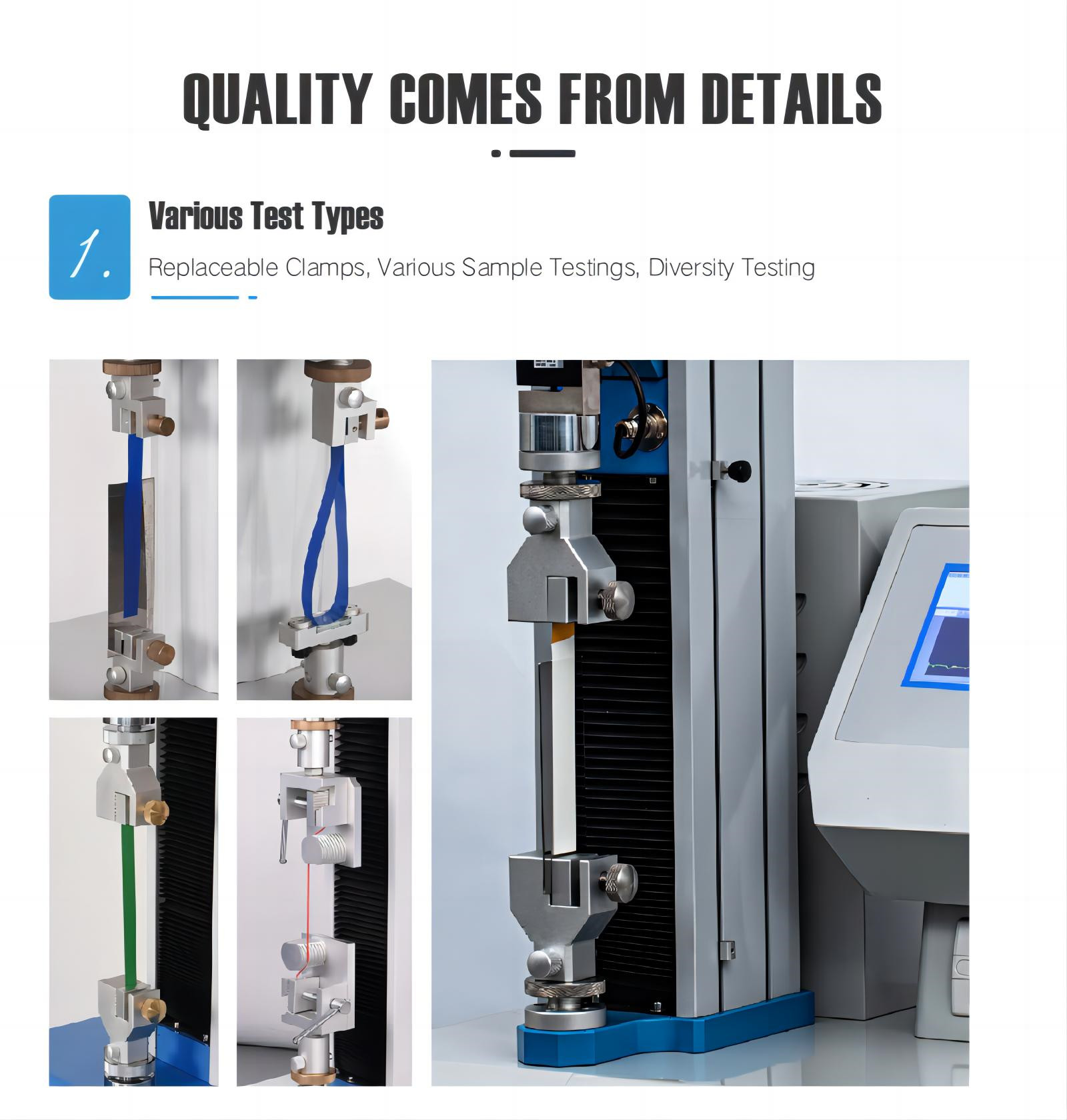 Mechanical Rubber Material Tensile Compression Test Equipment (5)kvg