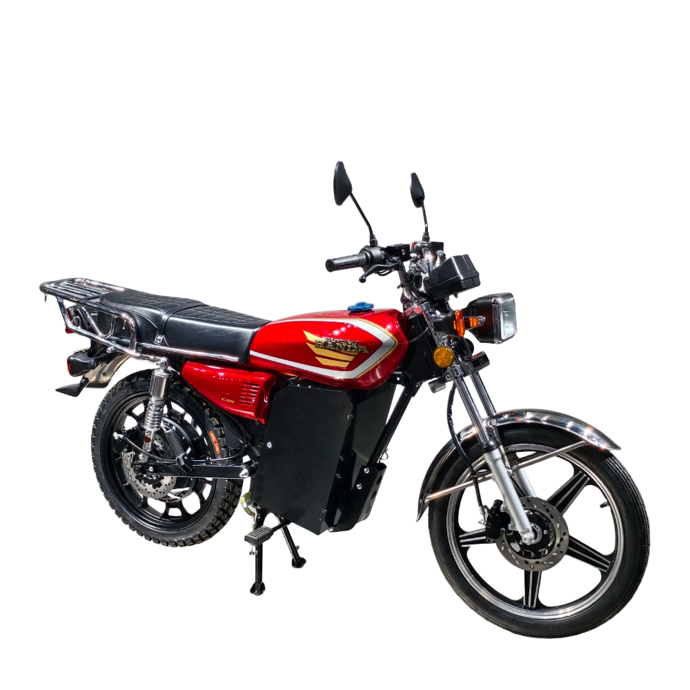 高出力SUNSUKI CGレトロ電動バイク 72V、2000W、中国工場サプライヤー、最高速度70km/h、スタイリッシュなデザイン