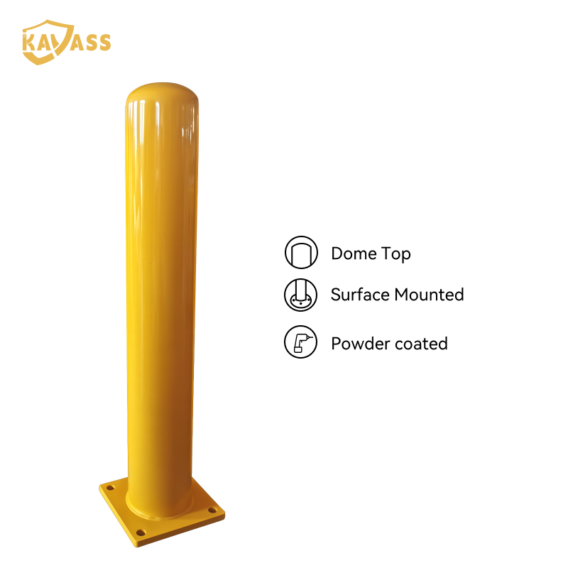 KAVASS Surface Mounted Heavy Duty Bollard with Domed Top – 6mm Wall Thickness | In Stock & Fast Shipping