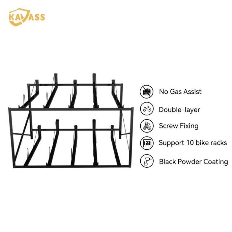 Double-Decker Bike Rack for Commuter Hubs