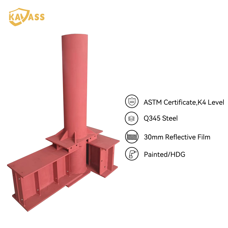 KAVASS M30 Fixed Bollard – ASTM K4 Certified, High-Impact Protection, Factory Direct