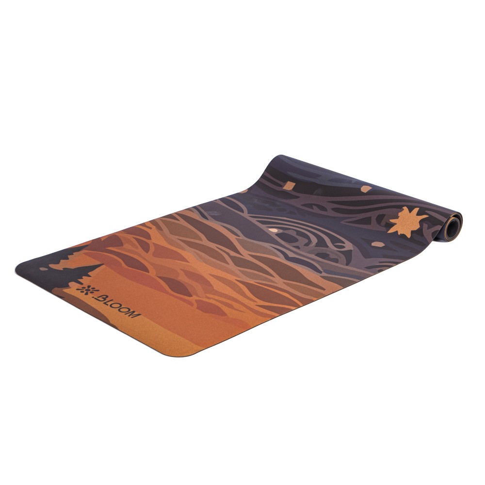 LB7120 Printed Cork & Rubber Yoga Mat