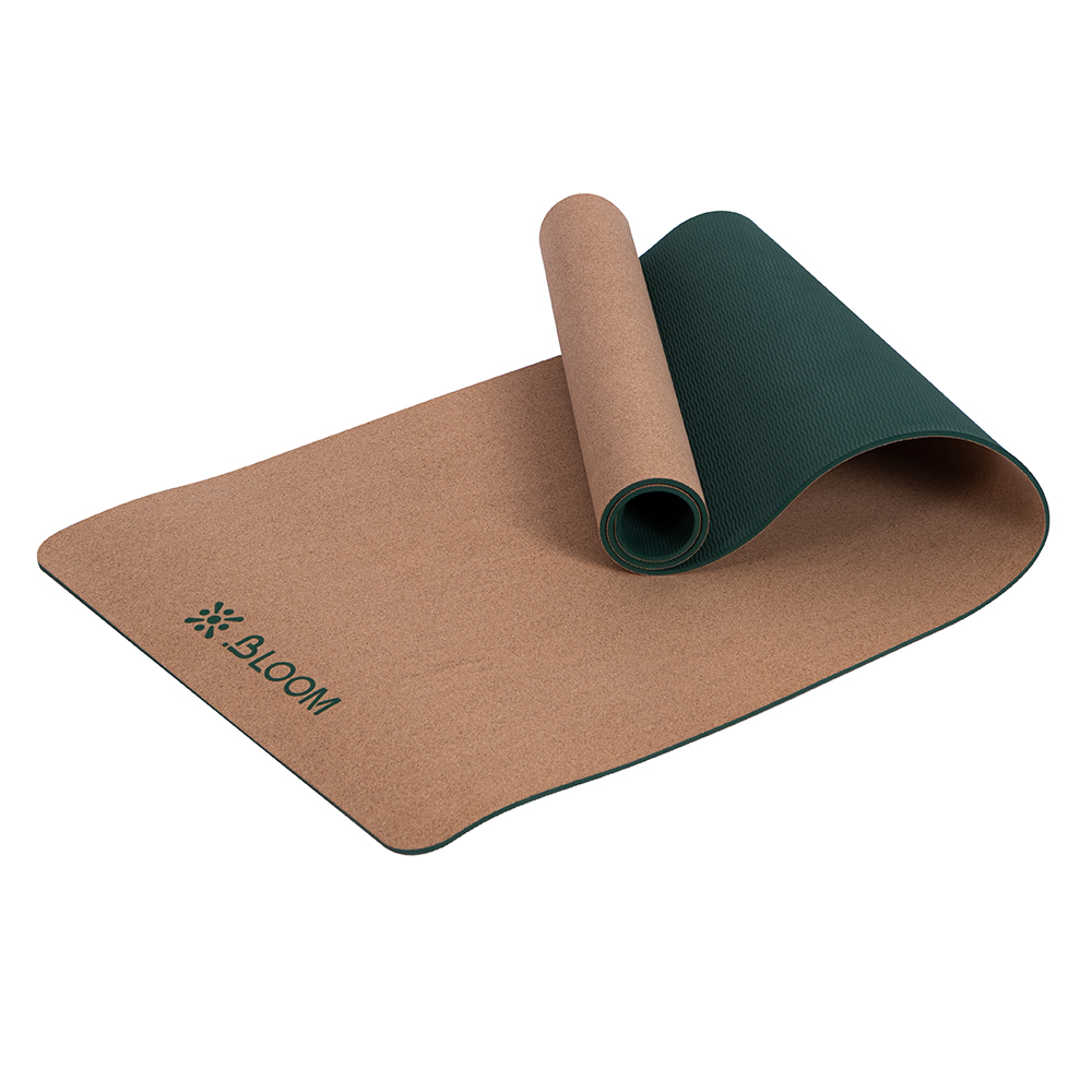PRINTED CORK YOGA MAT