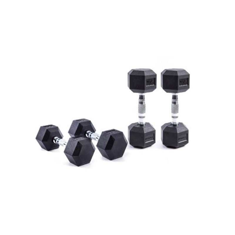 LP8005 Hexagonal Rubber Dumbbell