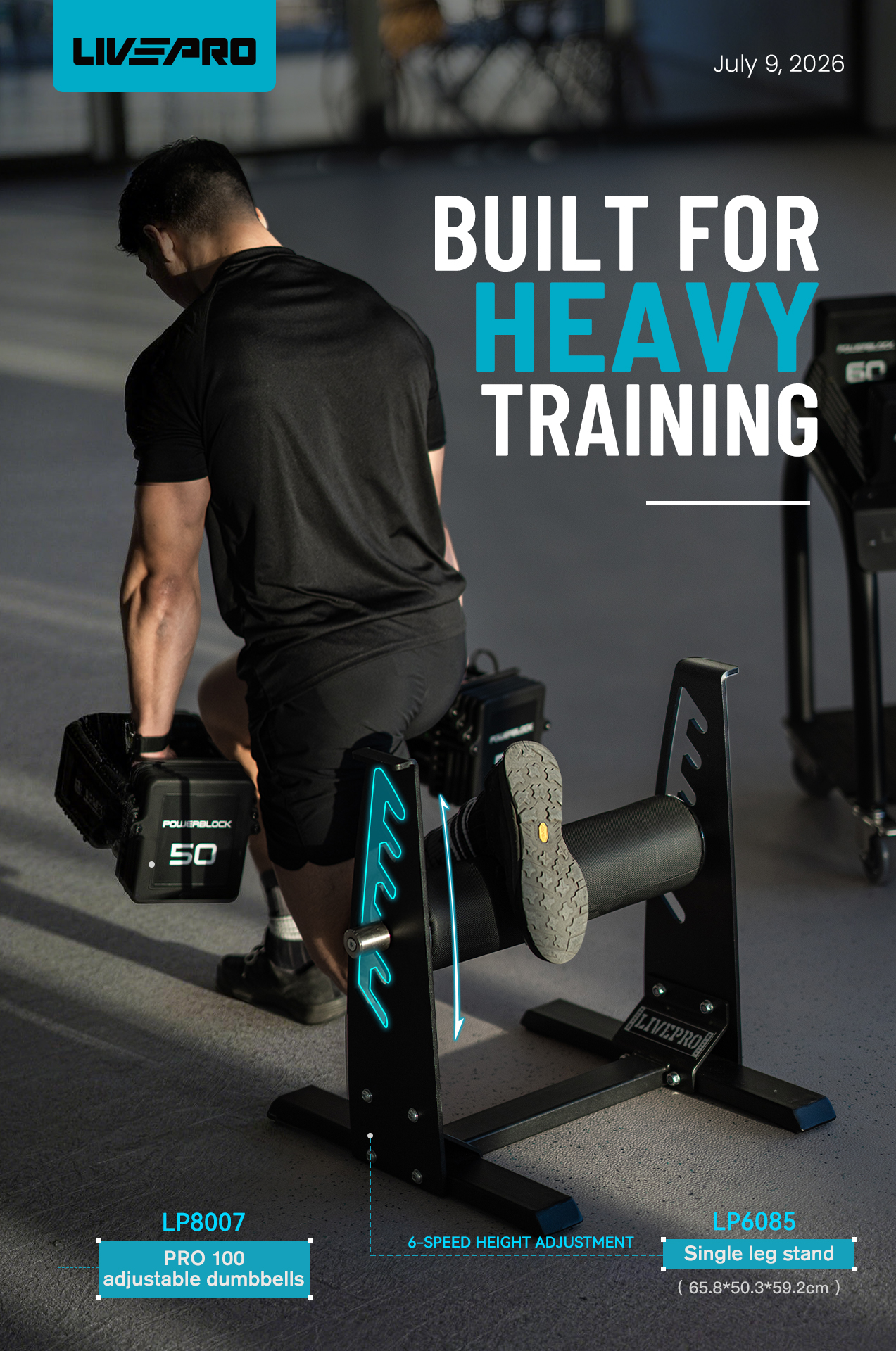 Support Every Rep with the LP6085 Single Leg Stand